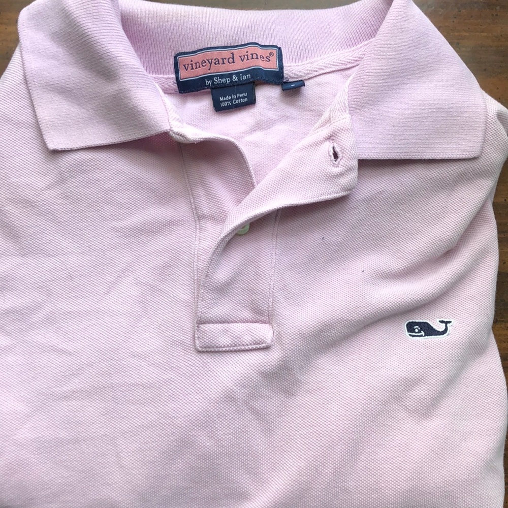 Vineyard vines Men’s pink polo shirt